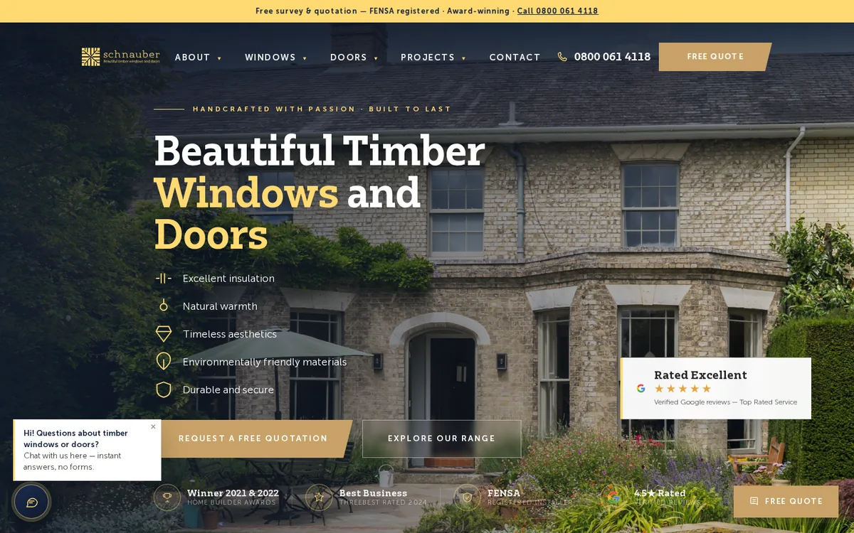 The Schnauber homepage, built by Buzzozo
